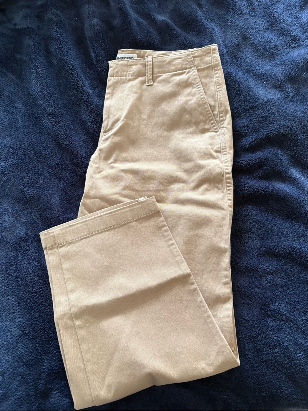 Lands' End Women’s  Khaki Chino Pants - Light Beige NWT